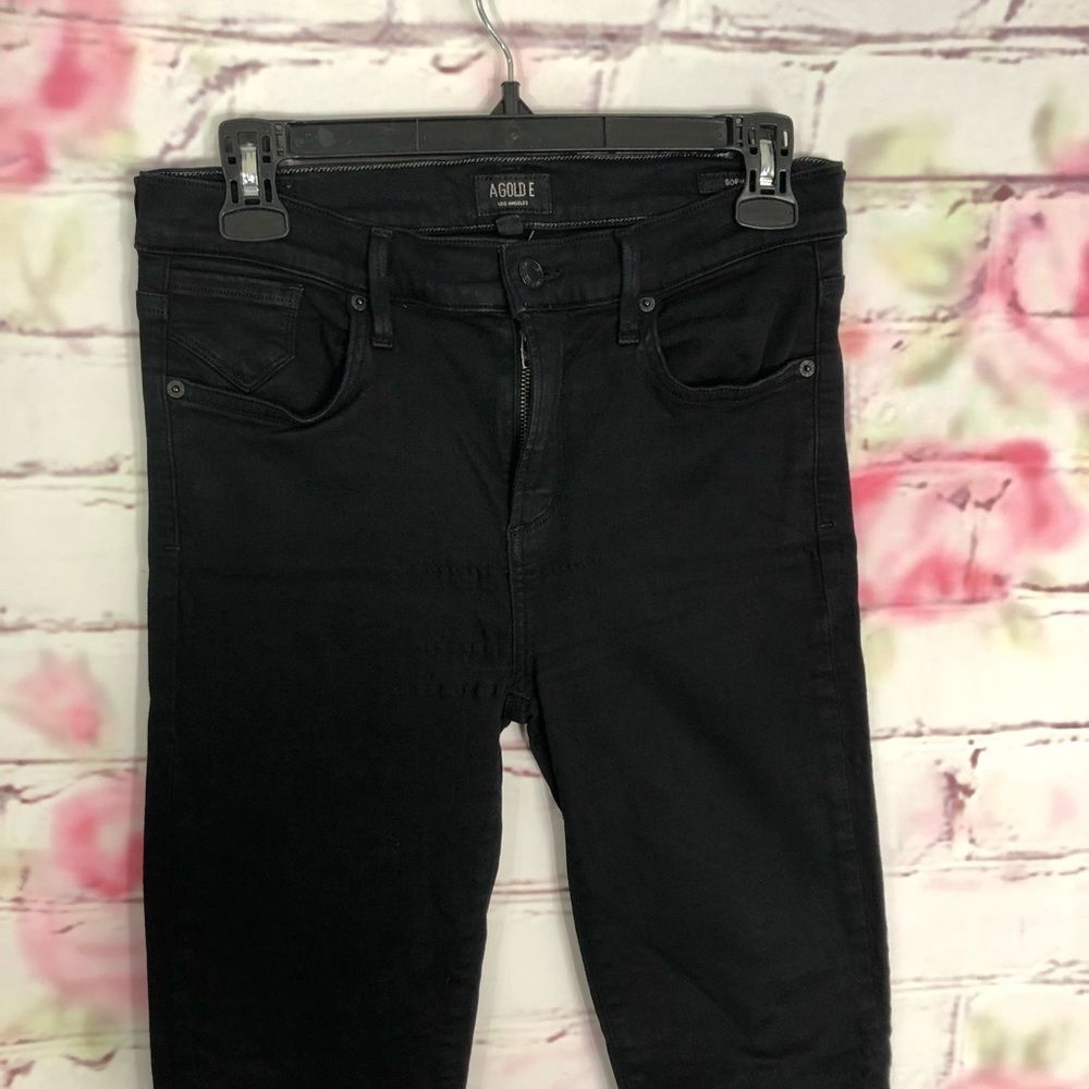 🔥5 for $25 sale🔥 AGOLDE Sophie Skinny in Luxe black - Picture 4 of 13